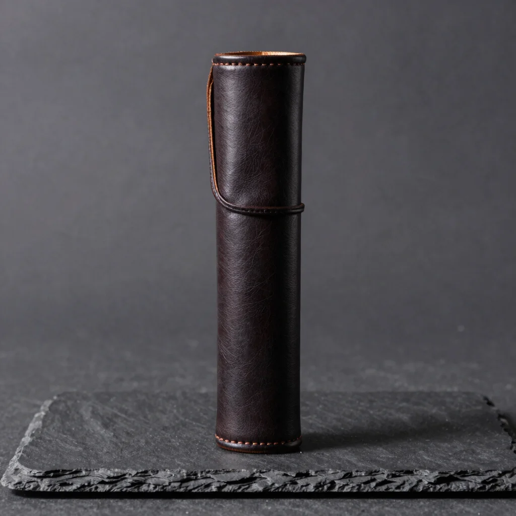 Architectural Leather Pen Case